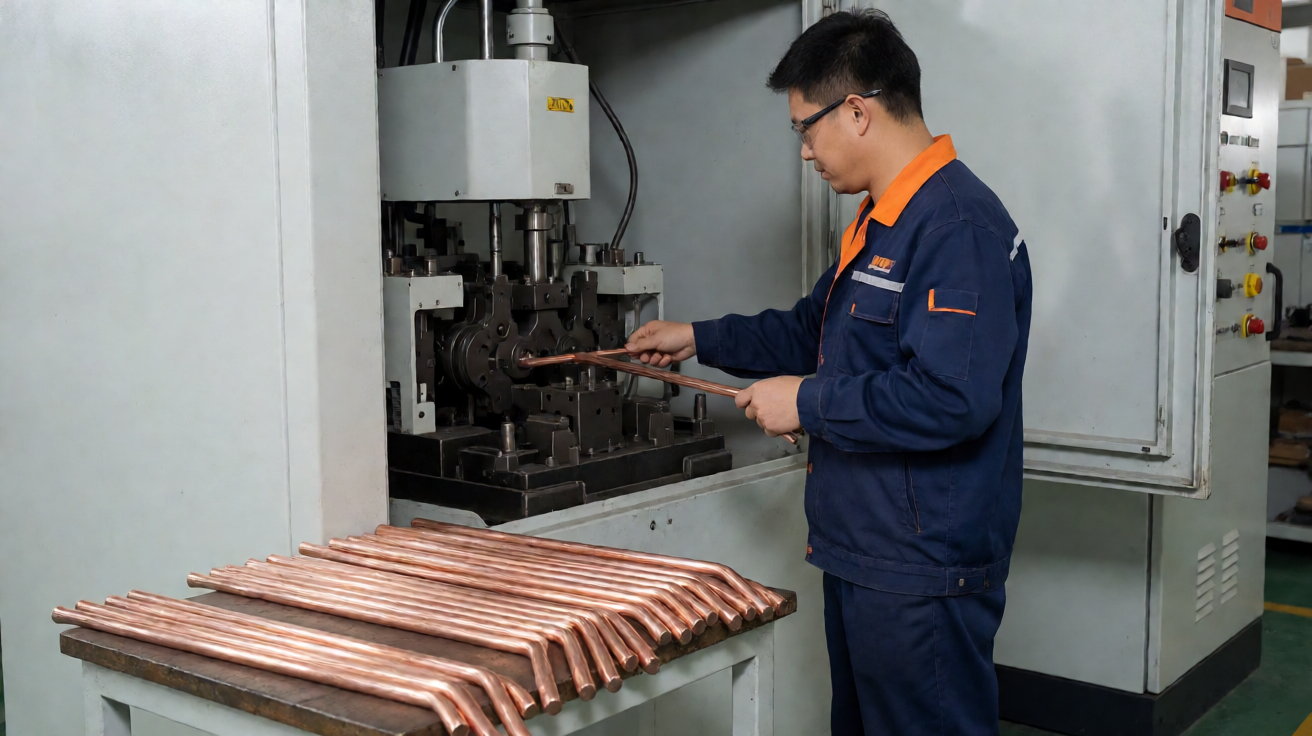 Copper busbar processing
