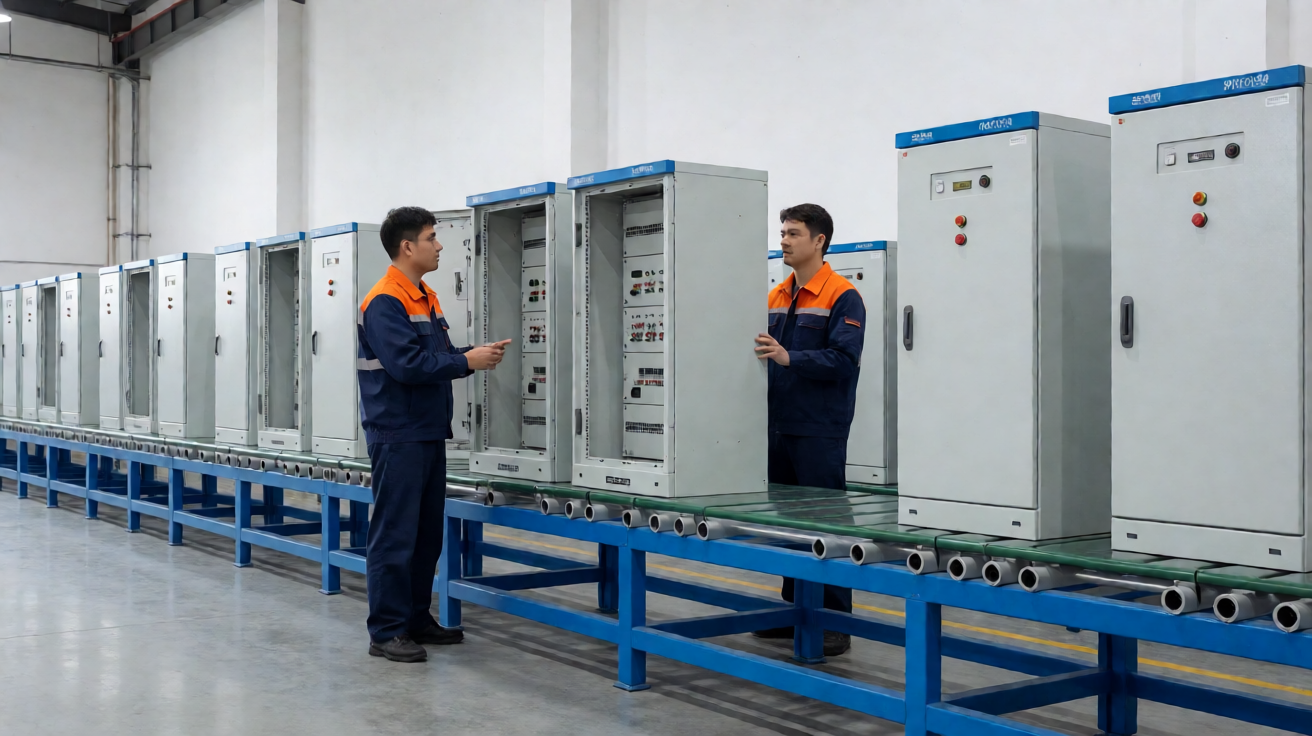 Cabinet assembly line